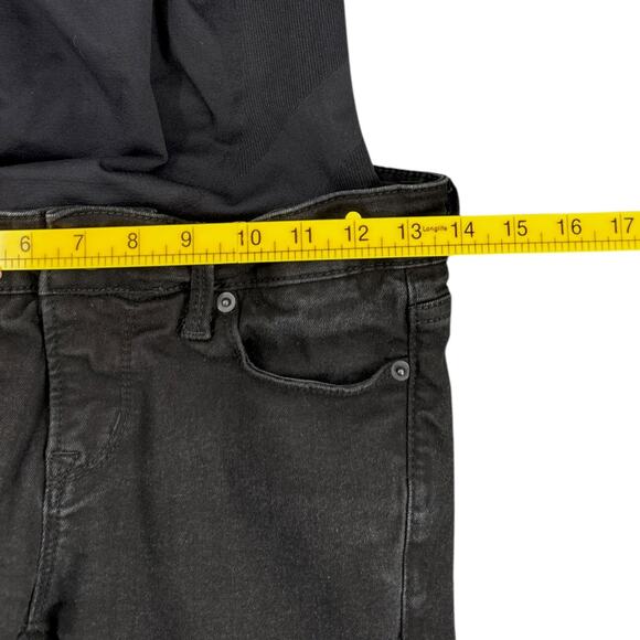 BLANQI Black Distressed Skinny Fit High Waisted Ripped Knees Jeans Maternity 0 - Picture 5 of 7